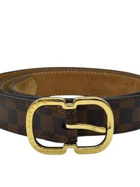 Louis Vuitton M9744 Ceinture Mini Belt Accessories Small Damier Leather Brown
